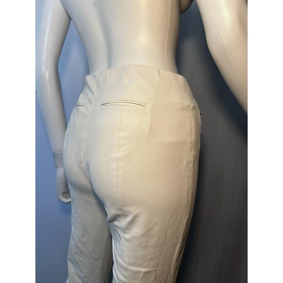 THE SCRIPT Women'ss Pants Chino White Straight Fit Size 2 - Picture 6 of 16